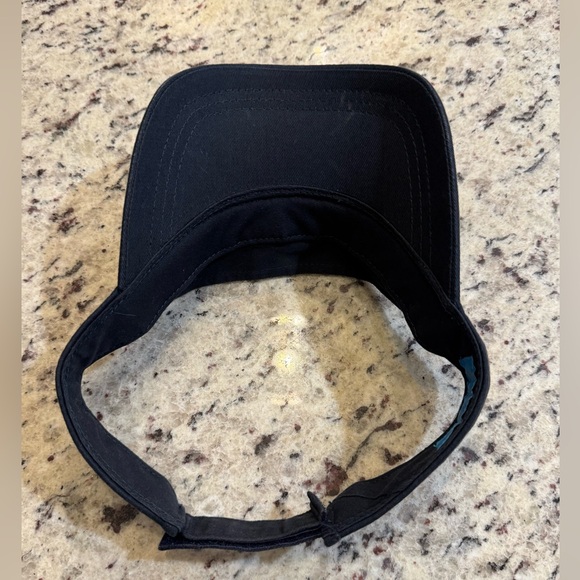 Navy Blue Costa visor hat. Gray logo embroidered on front - Picture 3 of 7